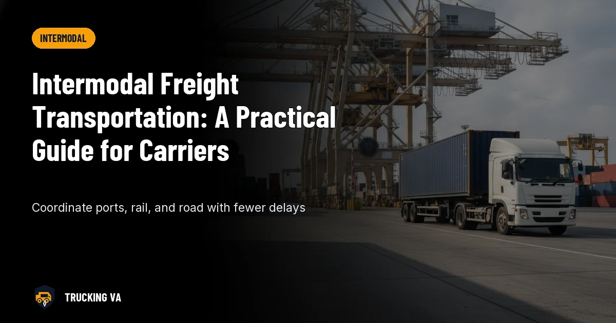 Intermodal Freight Transportation: A Practical Guide for Carriers trucking guide thumbnail