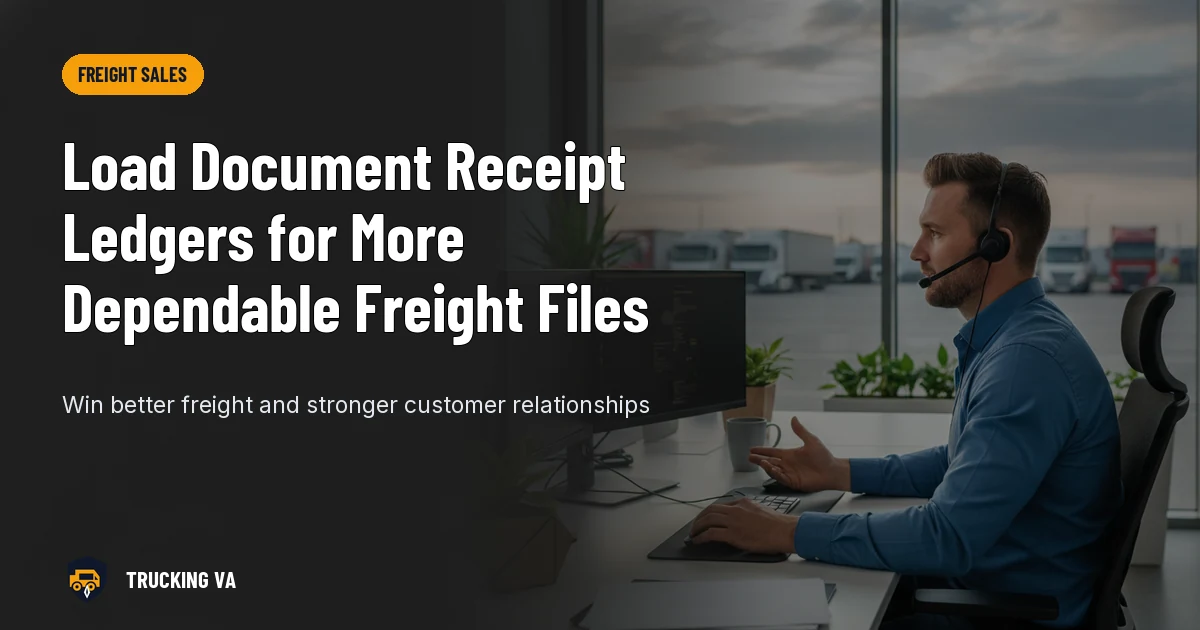 Load Document Receipt Ledgers for More Dependable Freight Files trucking guide thumbnail
