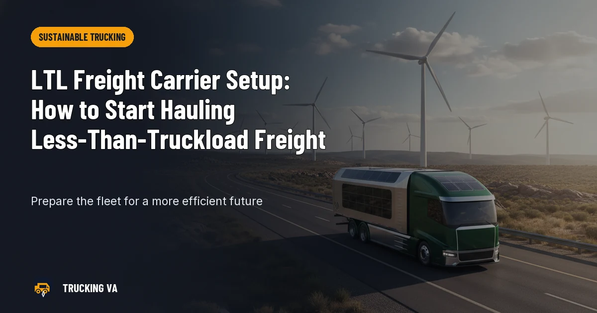 LTL Freight Carrier Setup: How to Start Hauling Less-Than-Truckload Freight trucking guide thumbnail