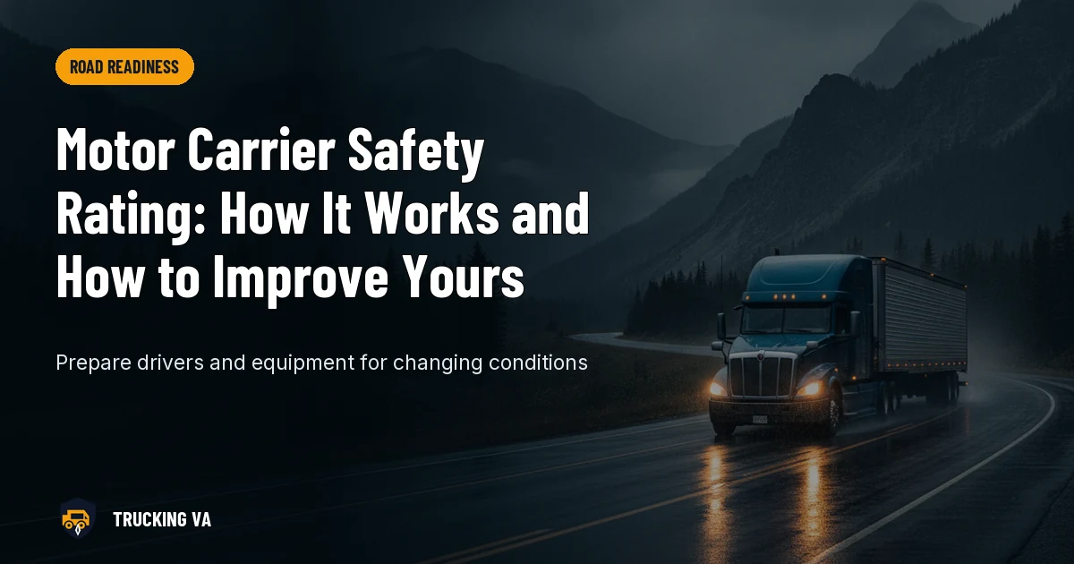 Motor Carrier Safety Rating: How It Works and How to Improve Yours trucking guide thumbnail