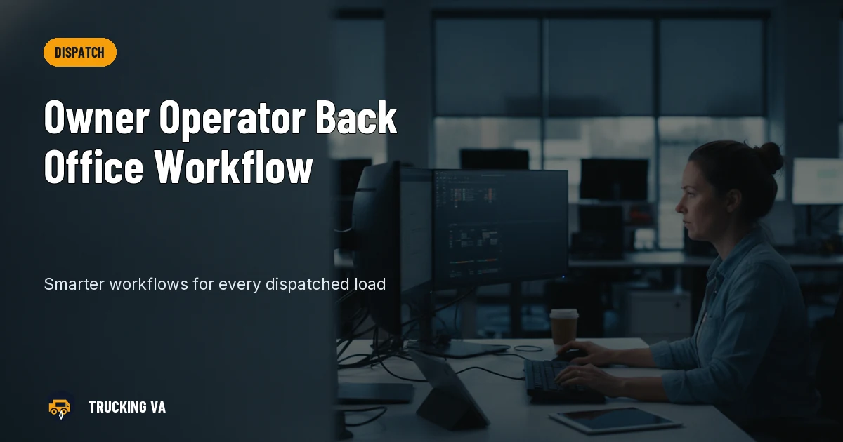 Owner Operator Back Office Workflow trucking guide thumbnail