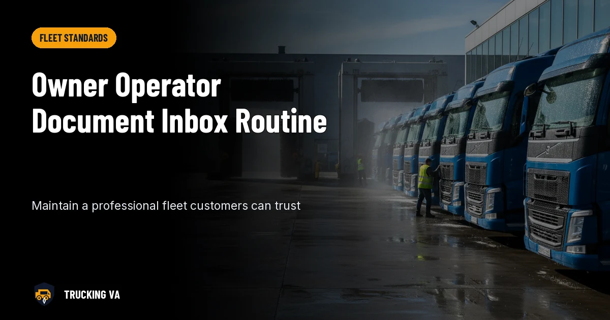 Owner Operator Document Inbox Routine trucking guide thumbnail