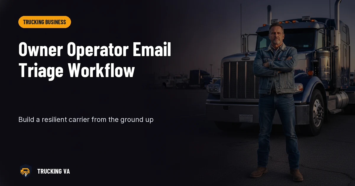 Owner Operator Email Triage Workflow trucking guide thumbnail
