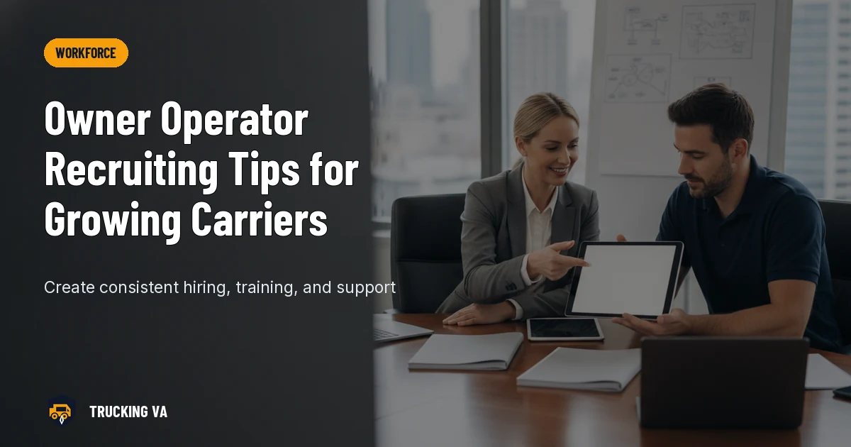 Owner Operator Recruiting Tips for Growing Carriers trucking guide thumbnail