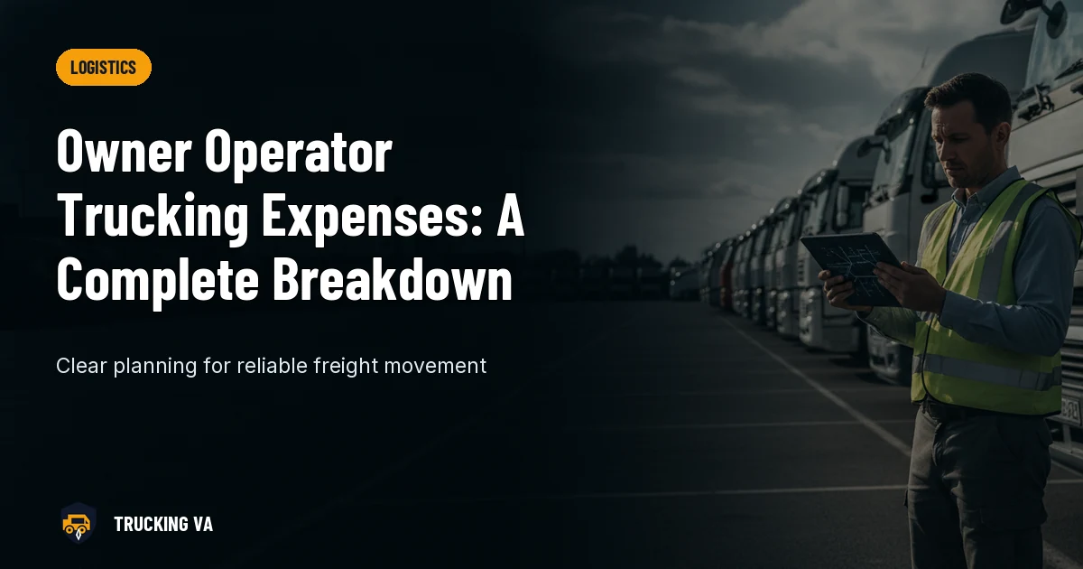 Owner Operator Trucking Expenses: A Complete Breakdown trucking guide thumbnail