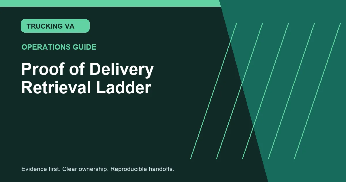 Proof of Delivery Retrieval Ladder trucking guide thumbnail