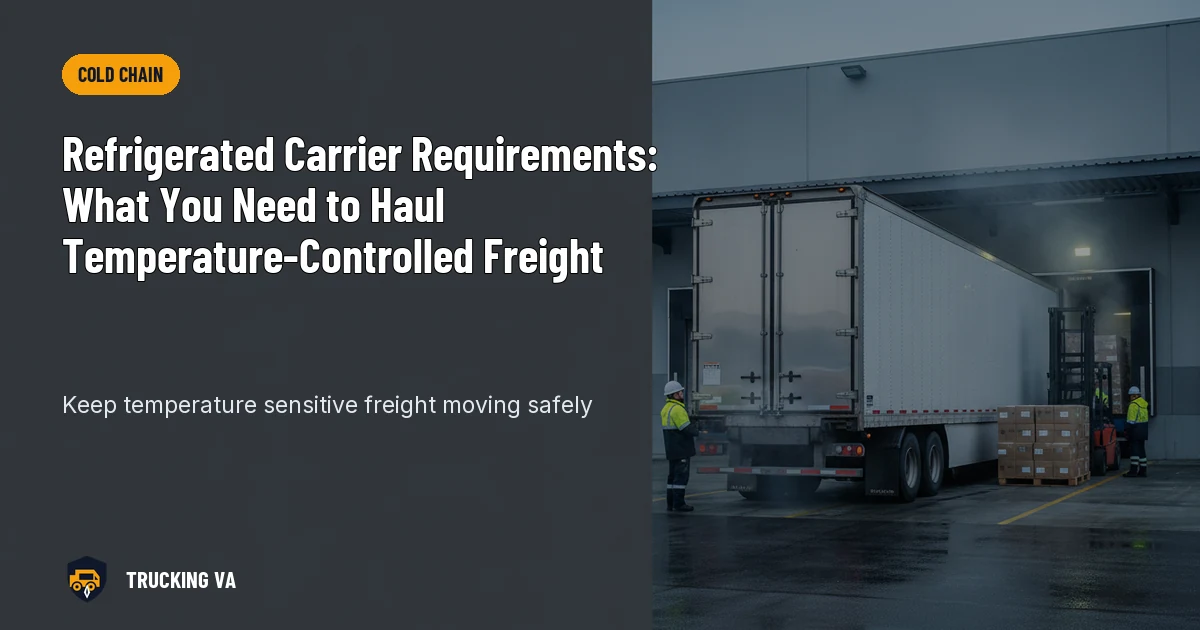 Refrigerated Carrier Requirements: What You Need to Haul Temperature-Controlled Freight trucking guide thumbnail