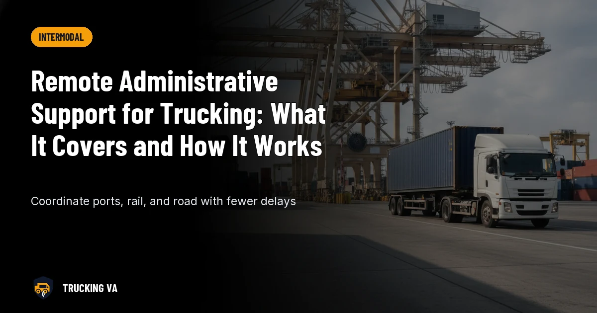 Remote Administrative Support for Trucking: What It Covers and How It Works trucking guide thumbnail