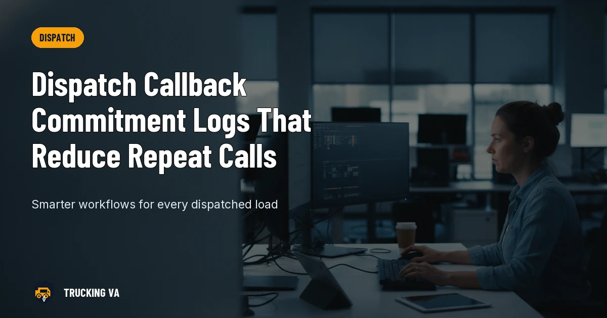 Dispatch Callback Commitment Logs That Reduce Repeat Calls trucking guide thumbnail