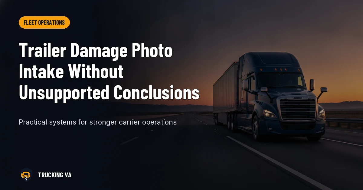Trailer Damage Photo Intake Without Unsupported Conclusions trucking guide thumbnail