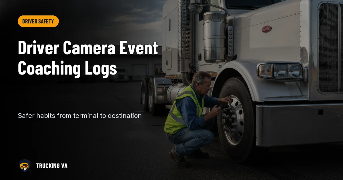 Driver Camera Event Coaching Logs trucking guide thumbnail