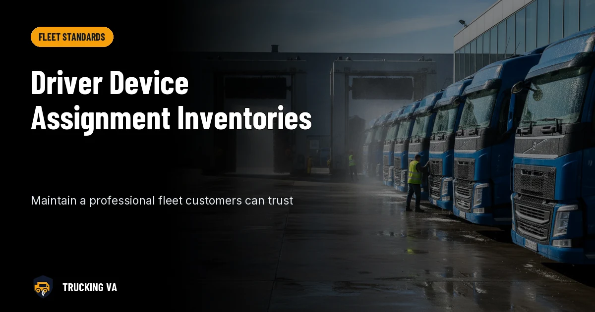 Driver Device Assignment Inventories trucking guide thumbnail