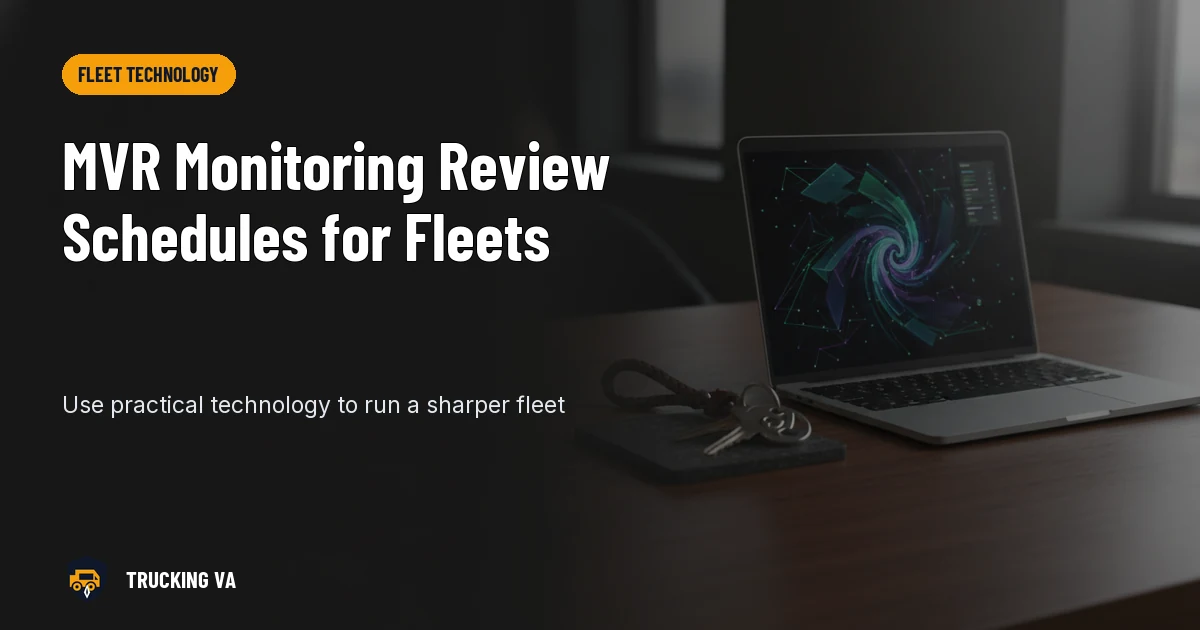 MVR Monitoring Review Schedules for Fleets trucking guide thumbnail