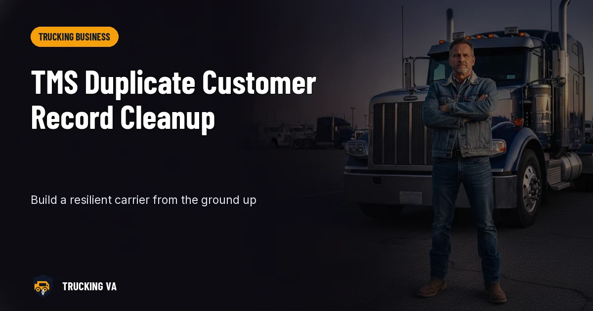 TMS Duplicate Customer Record Cleanup trucking guide thumbnail
