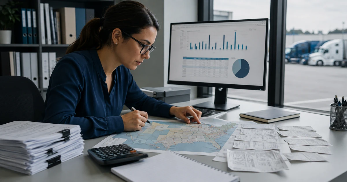 IFTA Trip Record Completeness Desks for Fleet Offices trucking guide thumbnail