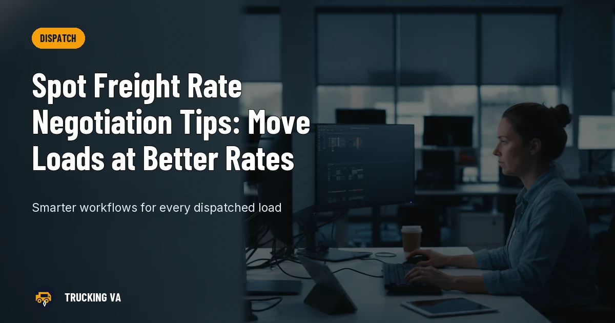 Spot Freight Rate Negotiation Tips: Move Loads at Better Rates trucking guide thumbnail