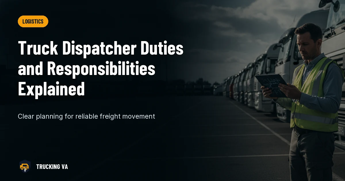 Truck Dispatcher Duties and Responsibilities Explained trucking guide thumbnail