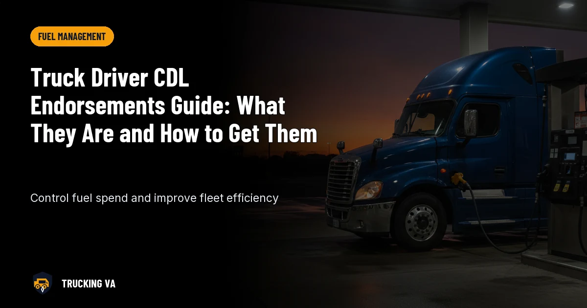 Truck Driver CDL Endorsements Guide: What They Are and How to Get Them trucking guide thumbnail