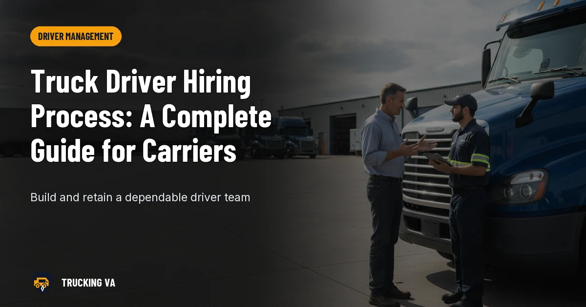 Truck Driver Hiring Process: A Complete Guide for Carriers trucking guide thumbnail