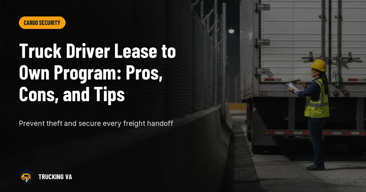 Truck Driver Lease to Own Program: Pros, Cons, and Tips trucking guide thumbnail