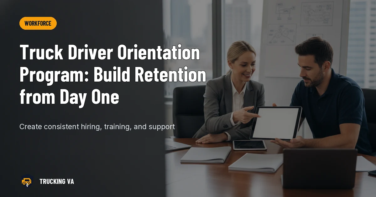 Truck Driver Orientation Program: Build Retention from Day One trucking guide thumbnail