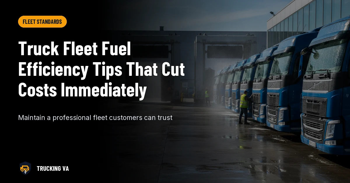 Truck Fleet Fuel Efficiency Tips That Cut Costs Immediately trucking guide thumbnail