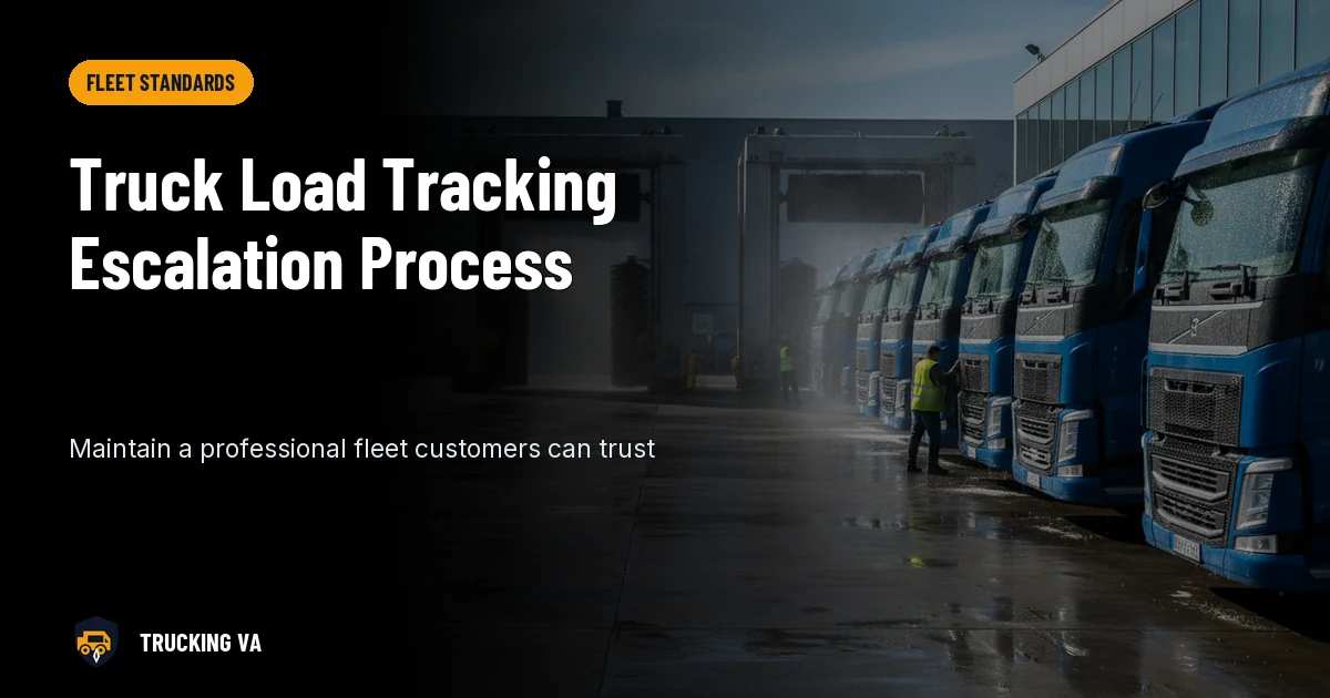 Truck Load Tracking Escalation Process trucking guide thumbnail