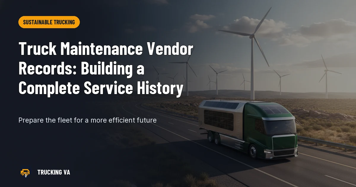 Truck Maintenance Vendor Records: Building a Complete Service History trucking guide thumbnail