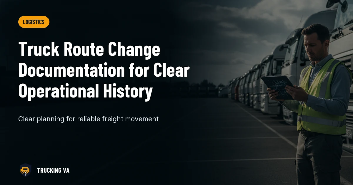 Truck Route Change Documentation for Clear Operational History trucking guide thumbnail