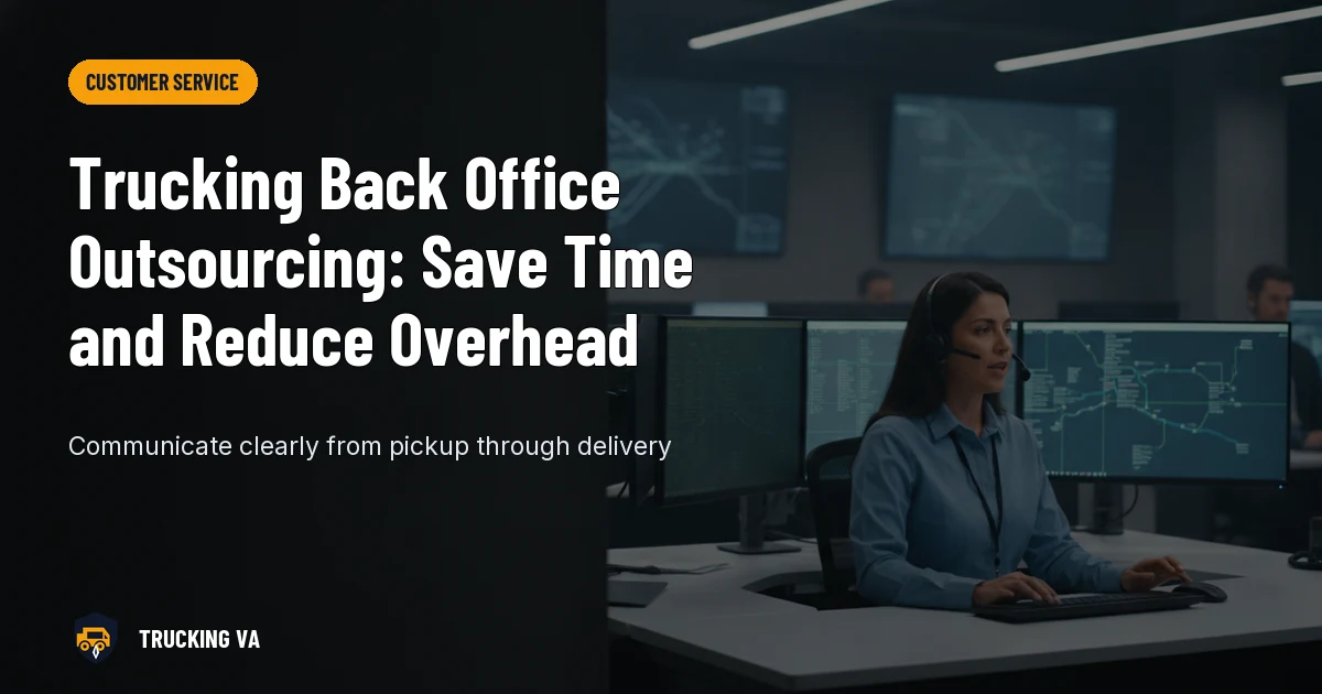 Trucking Back Office Outsourcing: Save Time and Reduce Overhead trucking guide thumbnail