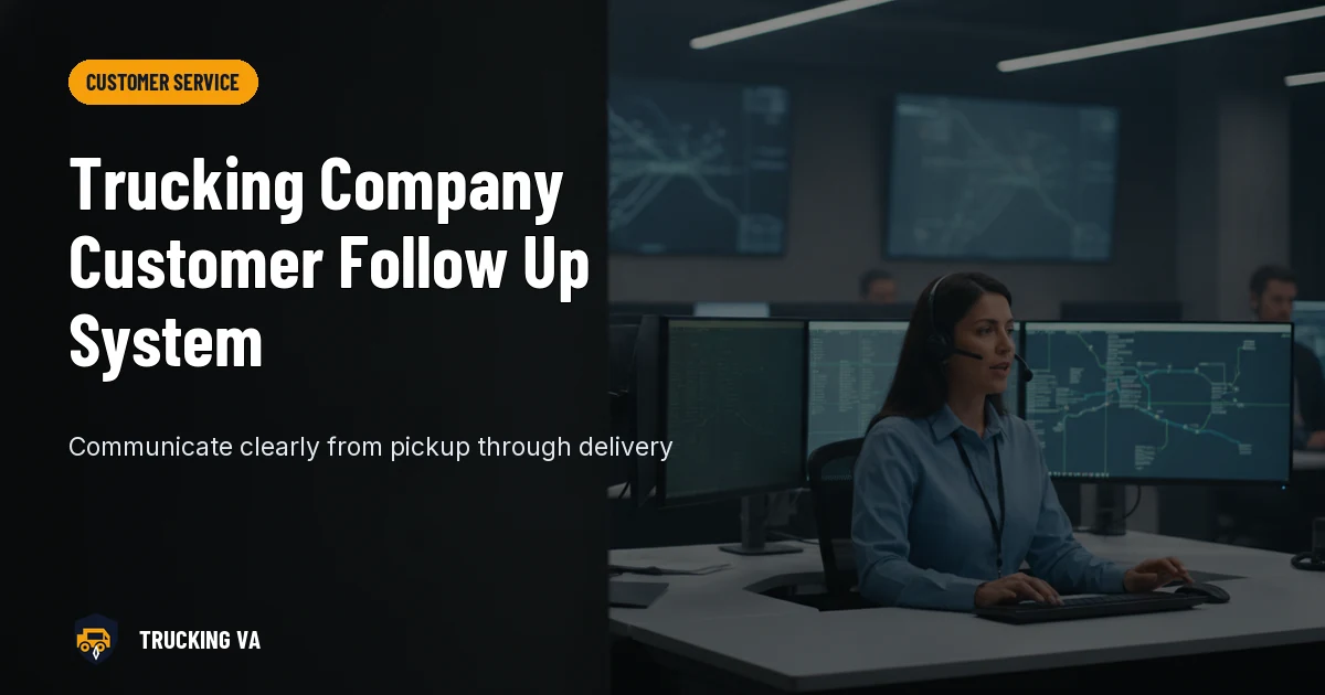 Trucking Company Customer Follow Up System trucking guide thumbnail