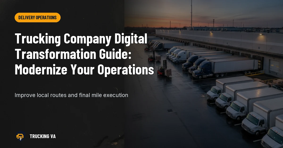 Trucking Company Digital Transformation Guide: Modernize Your Operations trucking guide thumbnail