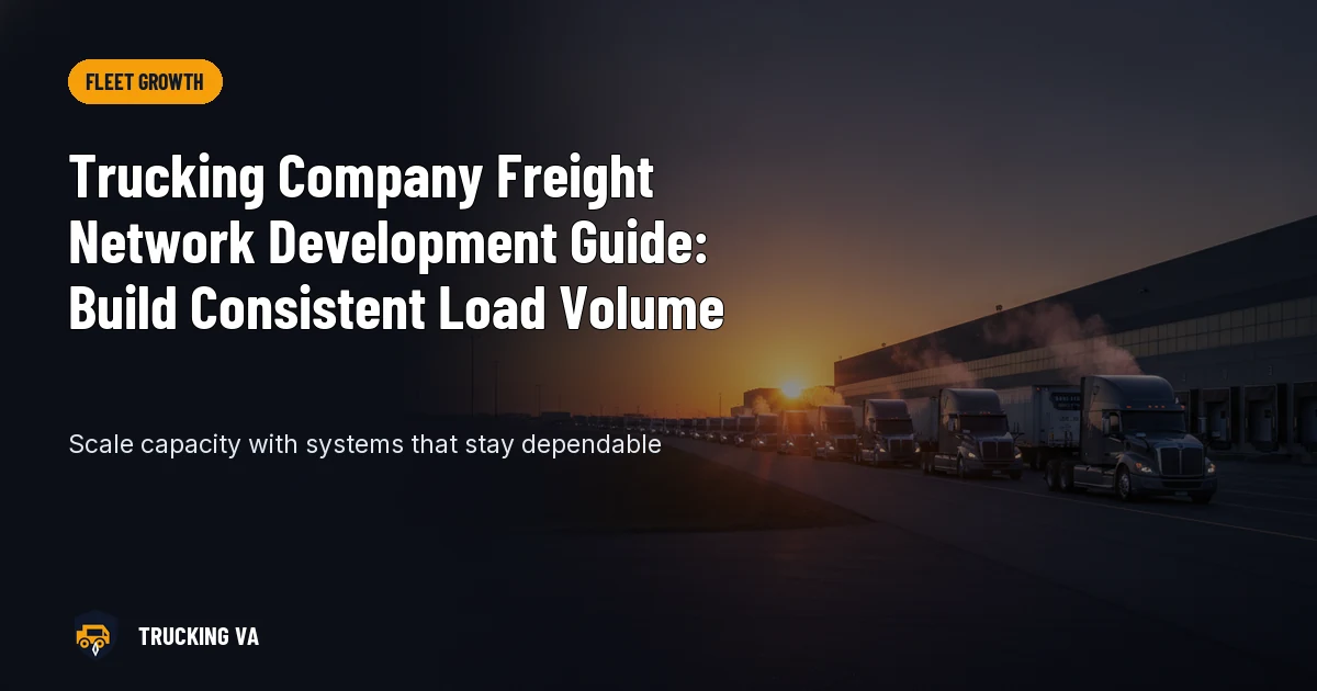 Trucking Company Freight Network Development Guide: Build Consistent Load Volume trucking guide thumbnail