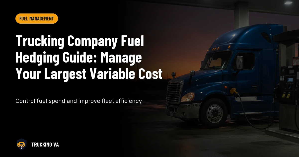 Trucking Company Fuel Hedging Guide: Manage Your Largest Variable Cost trucking guide thumbnail