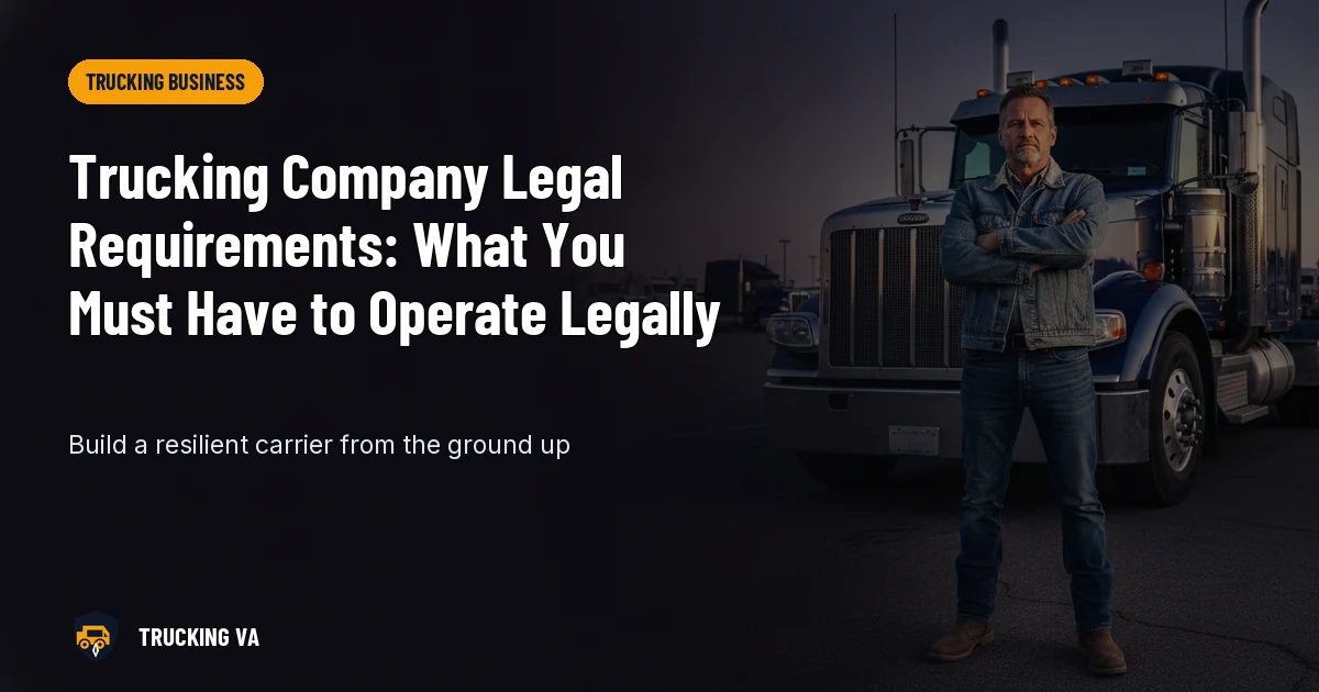 Trucking Company Legal Requirements: What You Must Have to Operate Legally trucking guide thumbnail