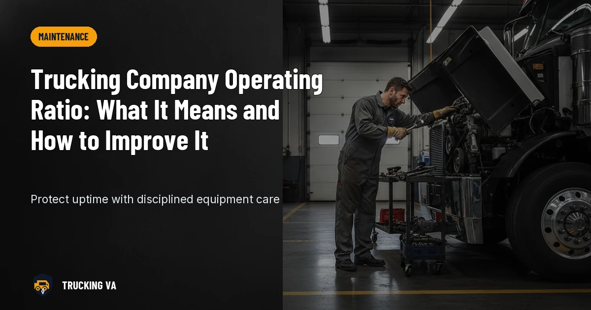 Trucking Company Operating Ratio: What It Means and How to Improve It trucking guide thumbnail
