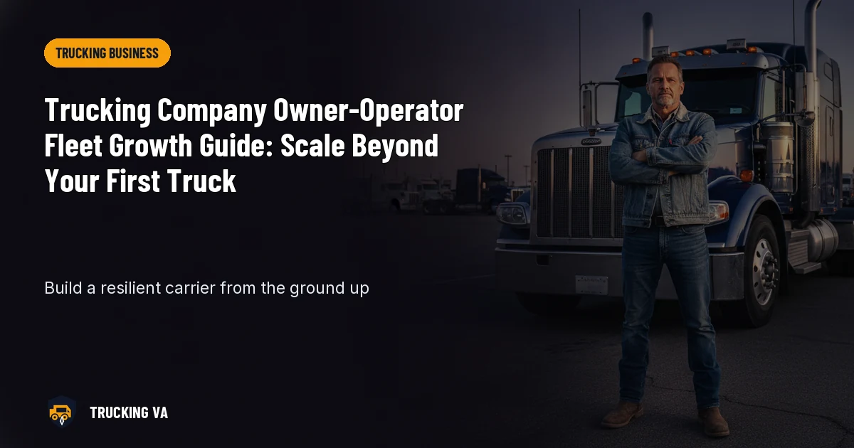 Trucking Company Owner-Operator Fleet Growth Guide: Scale Beyond Your First Truck trucking guide thumbnail