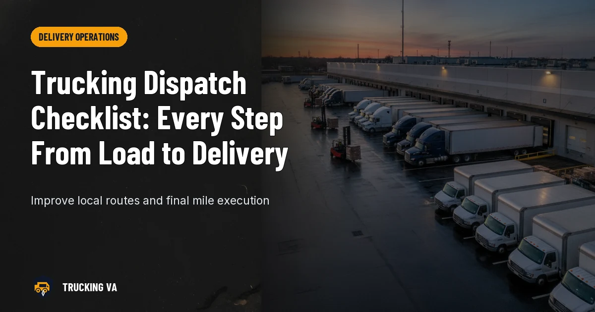 Trucking Dispatch Checklist: Every Step From Load to Delivery trucking guide thumbnail