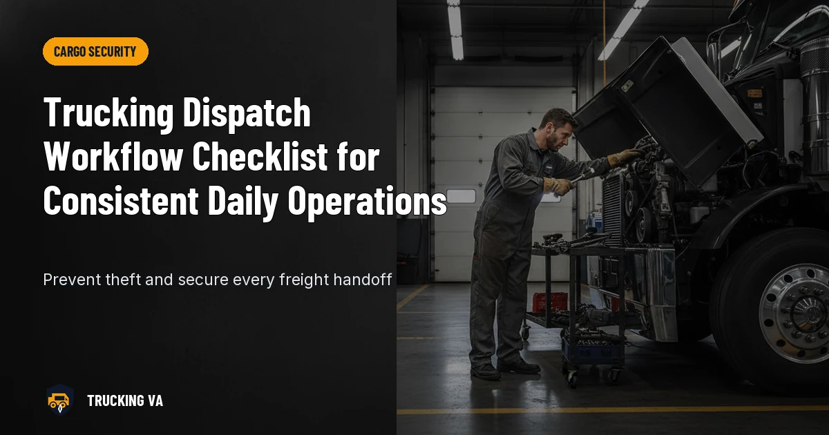 Trucking Dispatch Workflow Checklist for Consistent Daily Operations
