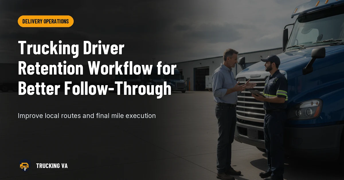 Trucking Driver Retention Workflow for Better Follow-Through