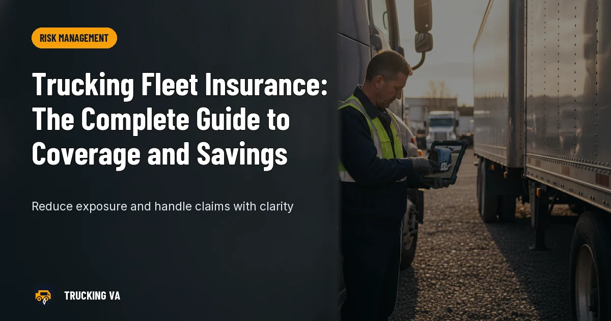 Trucking Fleet Insurance: The Complete Guide to Coverage and Savings trucking guide thumbnail