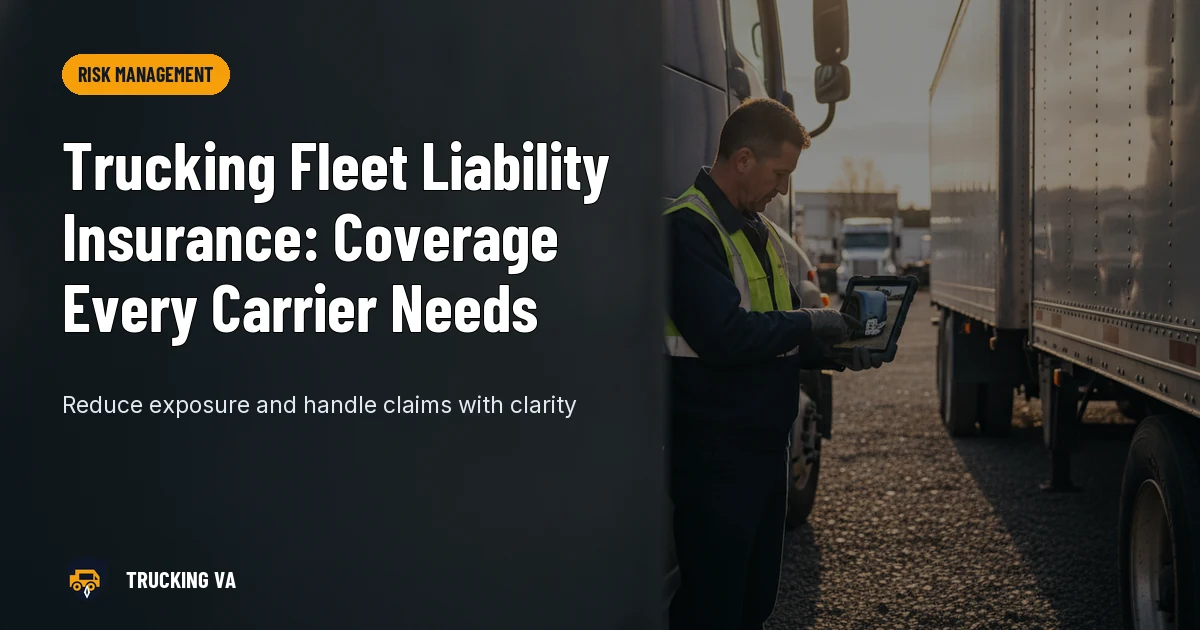 Trucking Fleet Liability Insurance: Coverage Every Carrier Needs trucking guide thumbnail