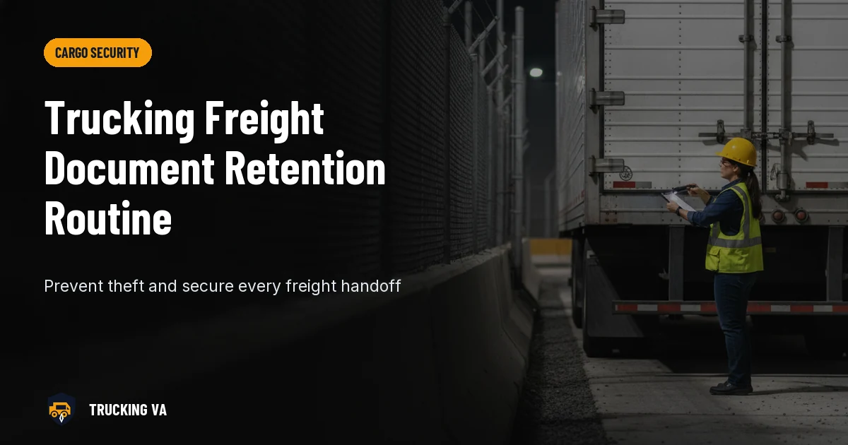 Trucking Freight Document Retention Routine trucking guide thumbnail
