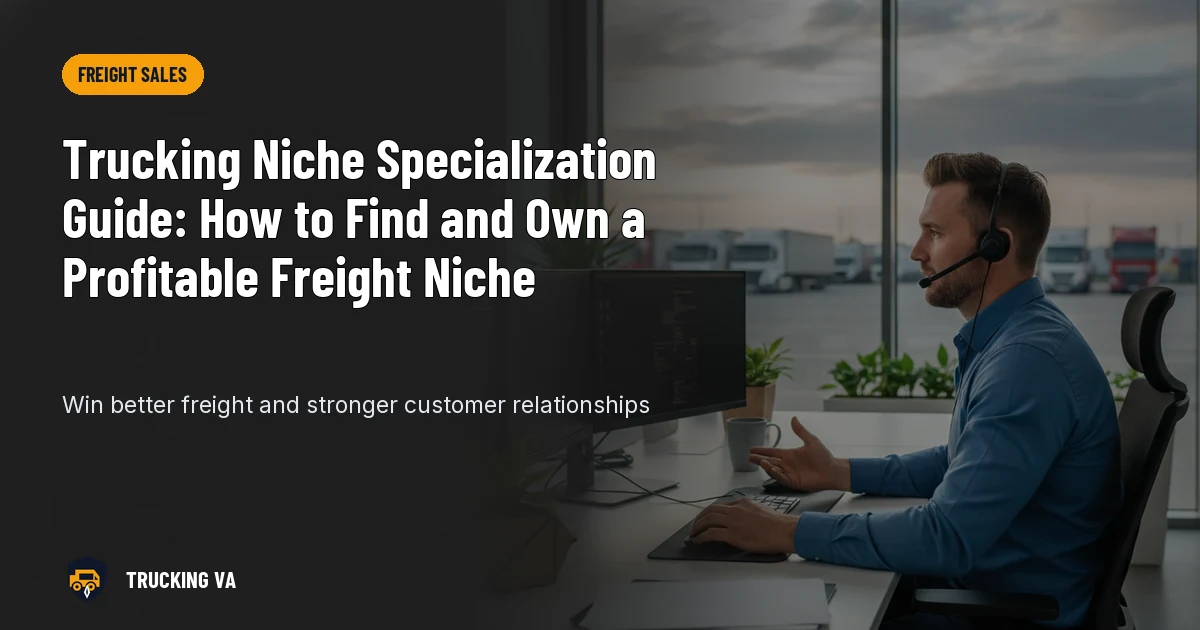 Trucking Niche Specialization Guide: How to Find and Own a Profitable Freight Niche trucking guide thumbnail