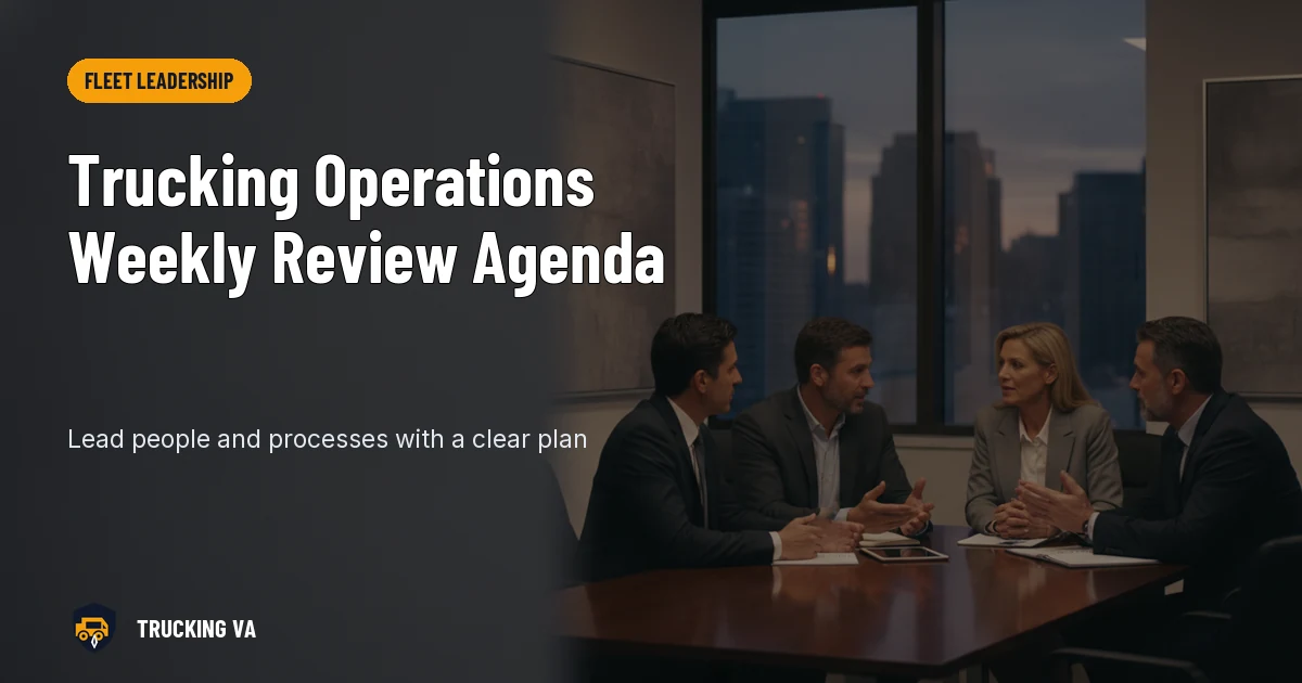 Trucking Operations Weekly Review Agenda trucking guide thumbnail