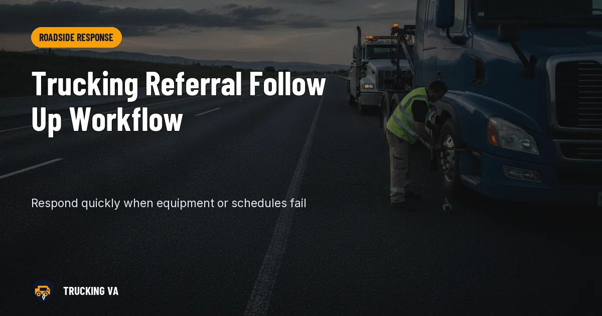 Trucking Referral Follow Up Workflow trucking guide thumbnail
