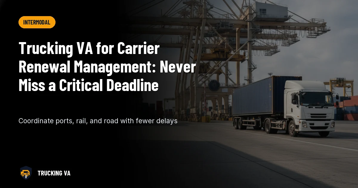Trucking VA for Carrier Renewal Management: Never Miss a Critical Deadline trucking guide thumbnail