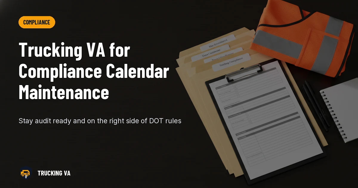 Trucking VA for Compliance Calendar Maintenance trucking guide thumbnail