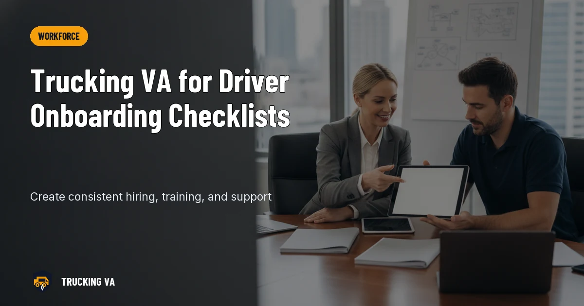 Trucking VA for Driver Onboarding Checklists trucking guide thumbnail