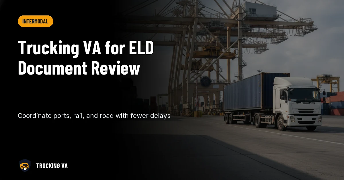 Trucking VA for ELD Document Review trucking guide thumbnail